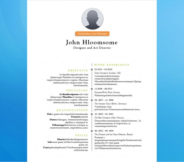 Modern Resume Template & Format