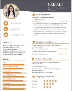 free download cv template word