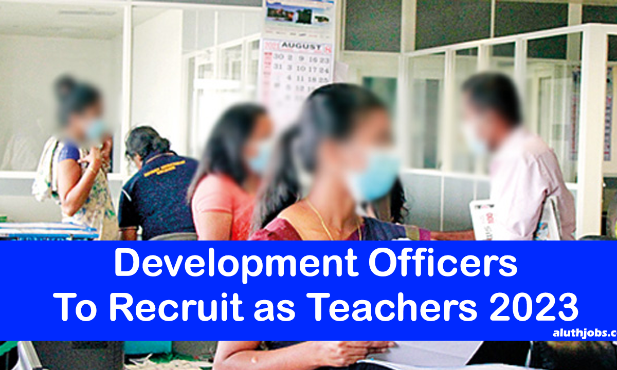 Teaching Job Vacancies for Development Officers
