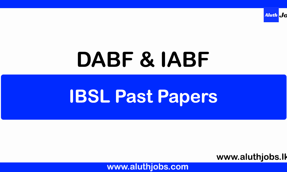 IBSL Past Papers | All DABF & IABF Past Papers