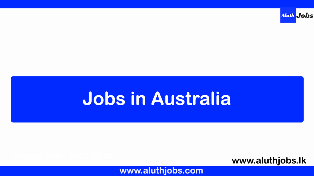 Find jobs in Australia