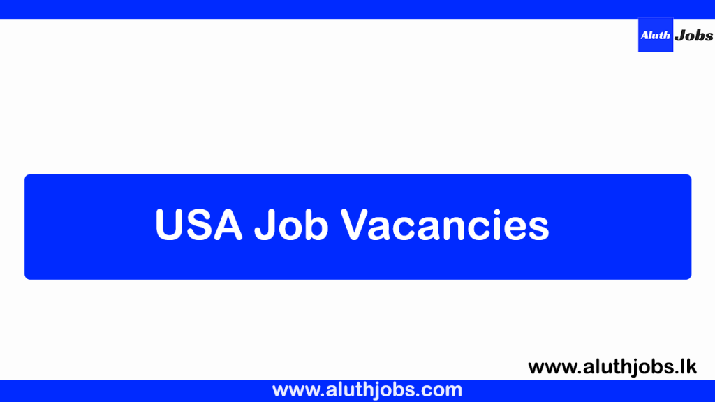USA Job Vacancies 2026